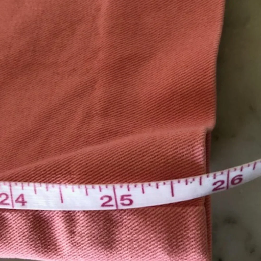 TALBOTS Stretch Pink Cotton Chino Ankle Pants 12 - Picture 16 of 16